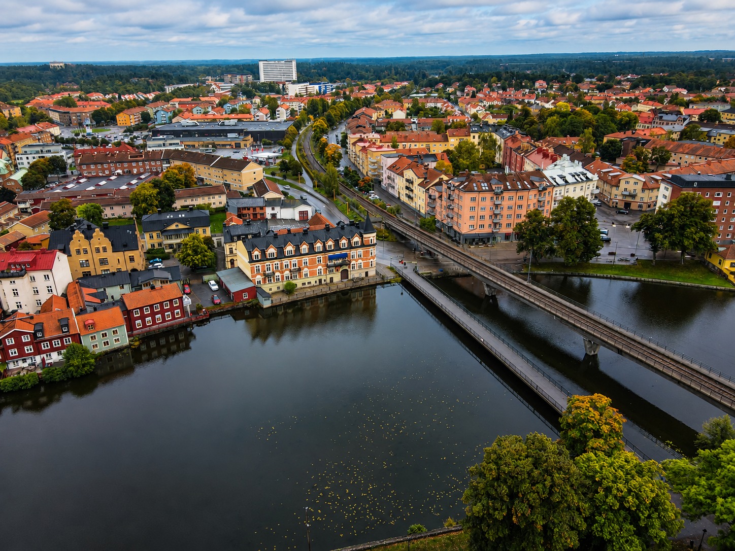 Vy över Eskilstuna